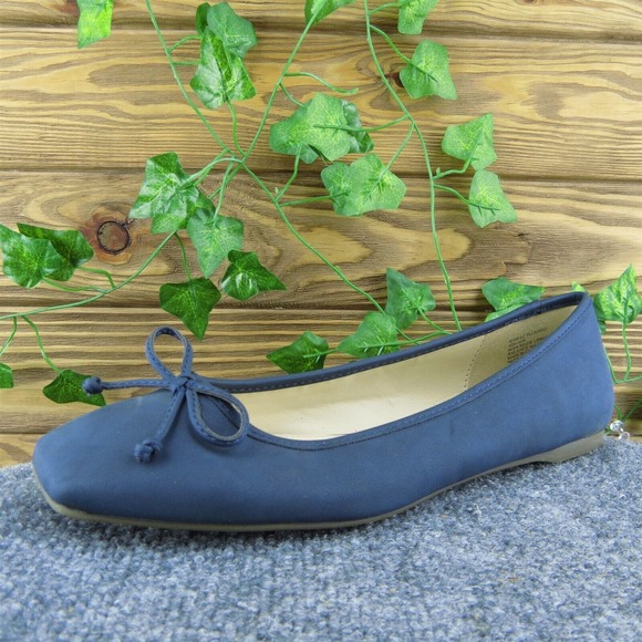 Liz Claiborne Flushing Women Flat Shoes Blue Synthetic Slip On Size‎ 8.5 Medium - Picture 1 of 9